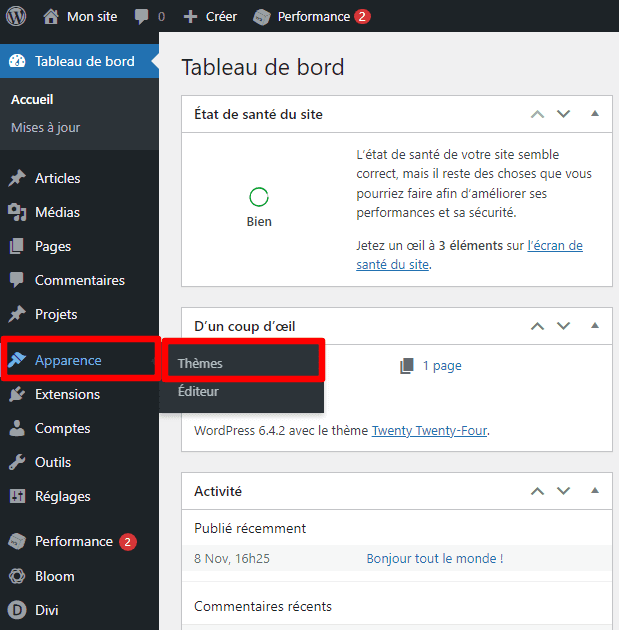 Comment installer un thème sur WordPress + 10 meilleurs thèmes en 2025 1 Apparence/Theme WordPress