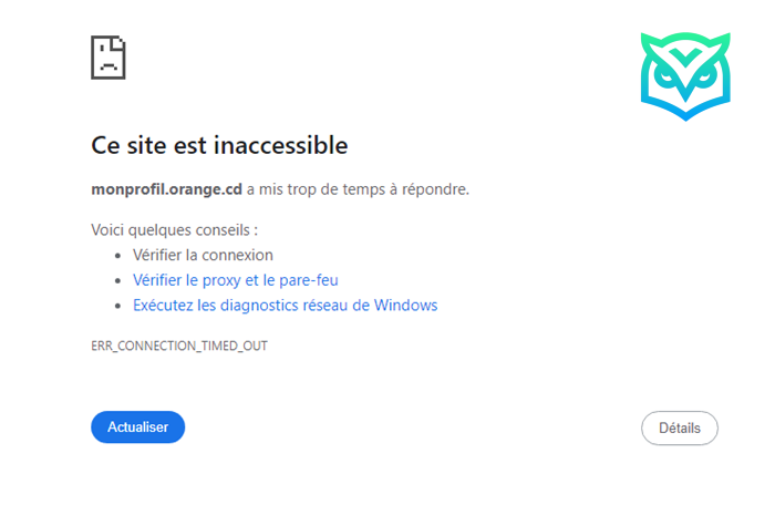 Comment réparer l'erreur ERR_CONNECTION_TIMED_OUT?