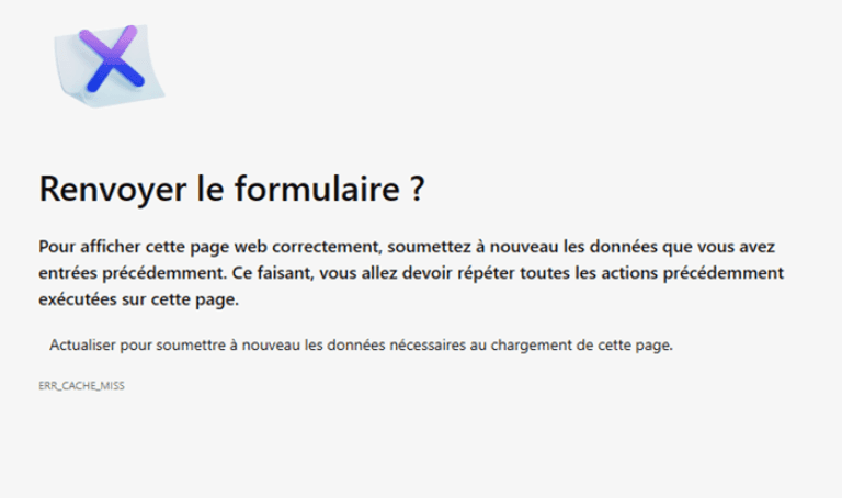 Qu'est-ce que l'erreur ERR_CACHE_MISS ?