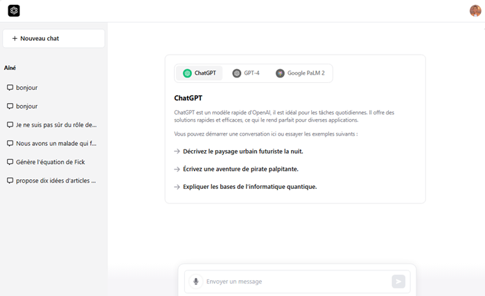 Nova AI : découvrez la puissance d'un chatbot alimenté par ChatGPT et GPT-4 1 Fonctionnalités Nova AI