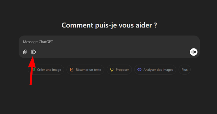 ChatGPT Search : une révolution dans la recherche en ligne par OpenAI 2 Icône de recherche sur ChatGPT