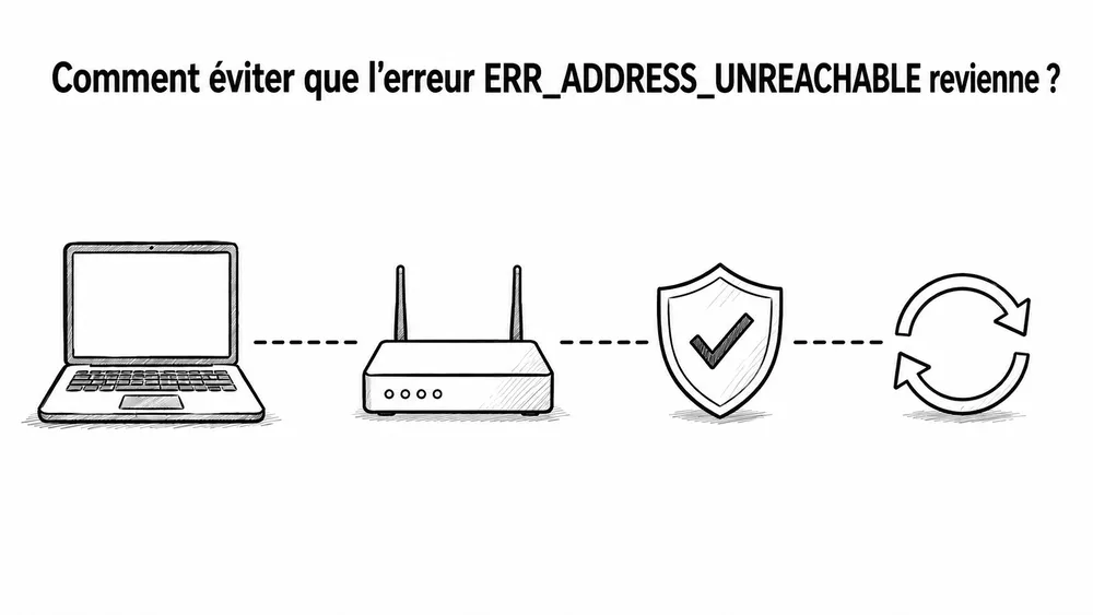 Comment éviter que l’erreur ERR_ADDRESS_UNREACHABLE revienne ?