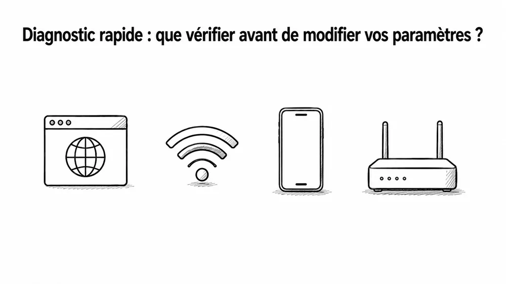 Diagnostic rapide : que vérifier avant de modifier vos paramètres ?