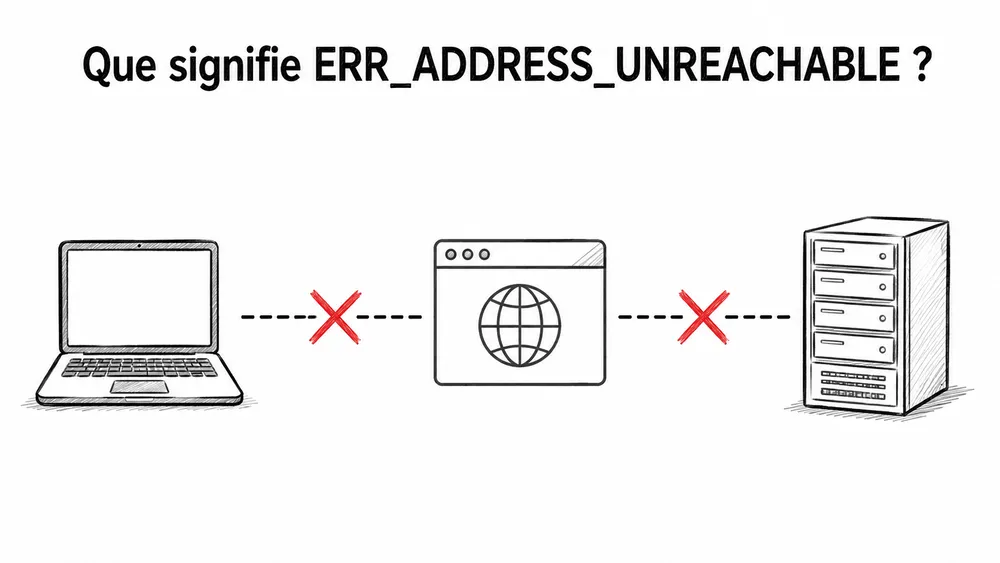 Que signifie ERR_ADDRESS_UNREACHABLE ?