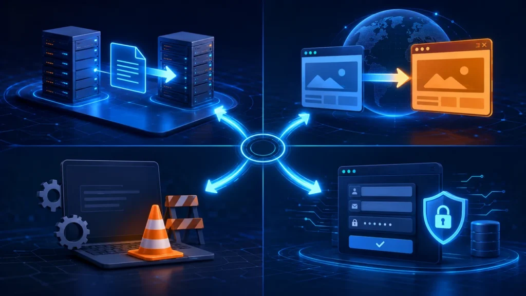 Codes HTTP 300 : comprendre et utiliser toutes les redirections 3xx 16 Cas pratiques : migration, changement de domaine, maintenance et formulaire