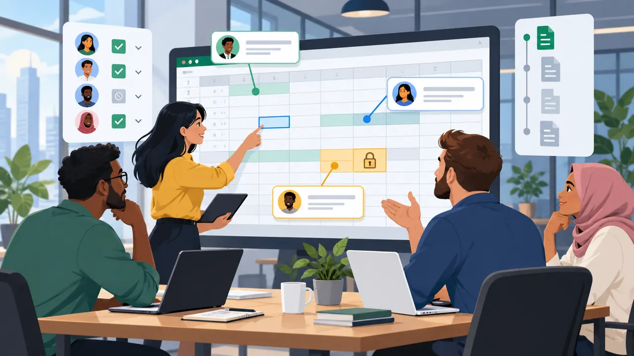 Comment collaborer, protéger les cellules et retrouver une version ?