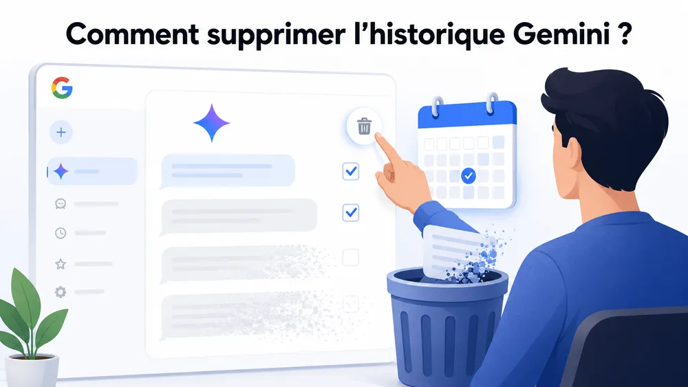 Comment supprimer l’historique Gemini ?