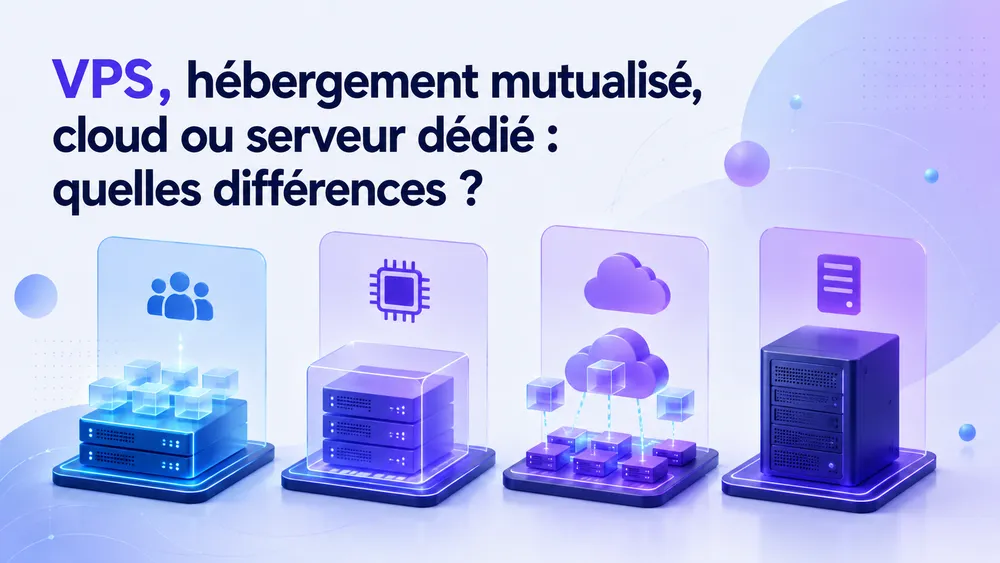 VPS, hébergement mutualisé, cloud ou serveur dédié : quelles différences ?