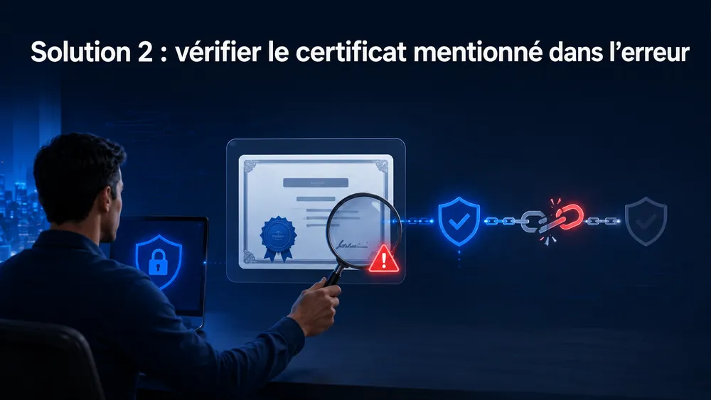 Erreur SSL 61 Citrix : comment la corriger sur Windows, Mac et Linux 6 Solution 2 : vérifier le certificat mentionné dans l’erreur