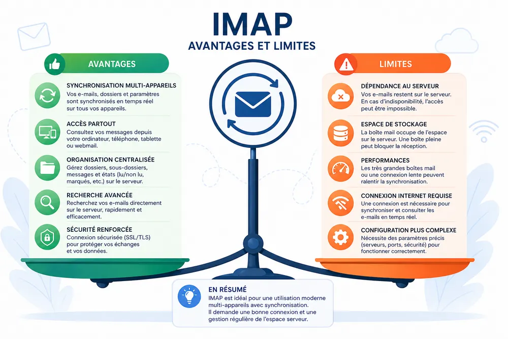 Avantages et limites du protocole IMAP