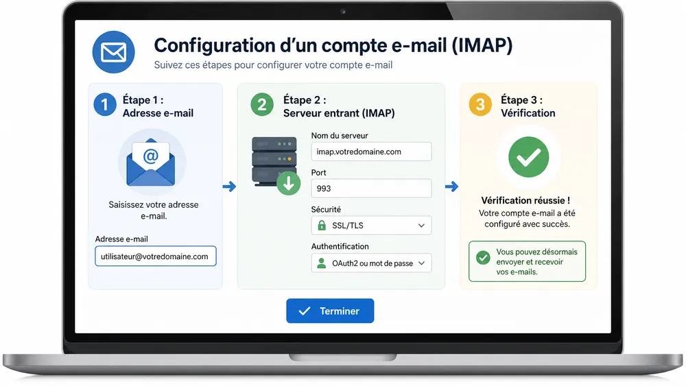 Comment configurer un compte mail en IMAP ?