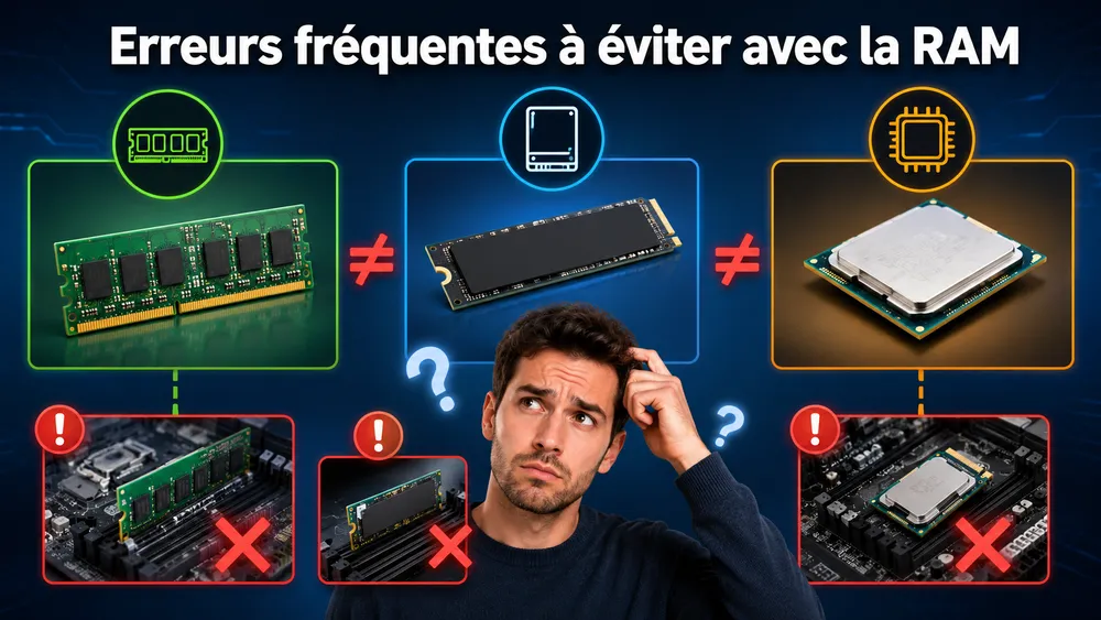 Erreurs fréquentes à éviter avec la RAM