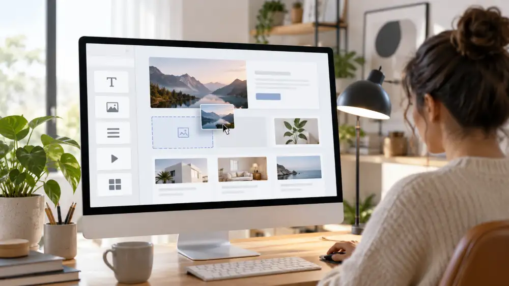 Éditeur visuel d'un plugin de construction de pages WordPress avec glisser-déposer