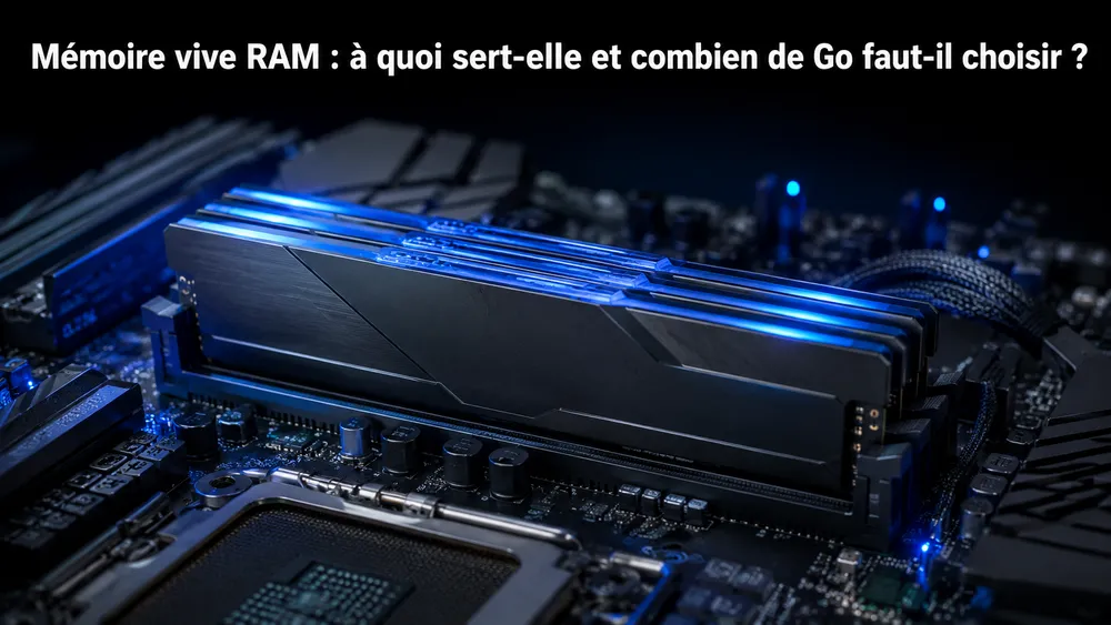 Mémoire vive ou RAM : à quoi sert-elle et combien de Go faut-il choisir ?