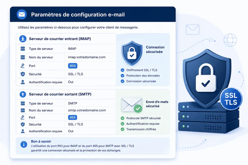 Ports et paramètres IMAP : que faut-il configurer ?