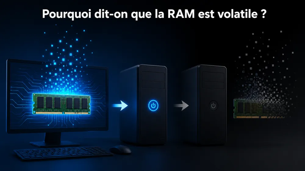 Pourquoi dit-on que la RAM est volatile ?