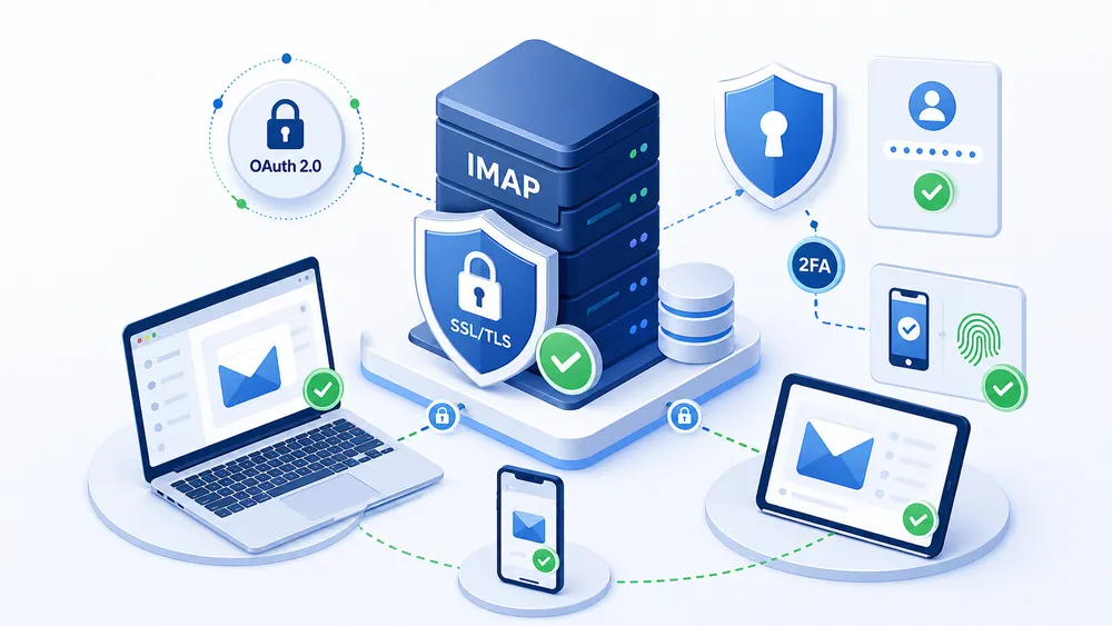 Sécurité IMAP : SSL/TLS, OAuth2 et bonnes pratiques