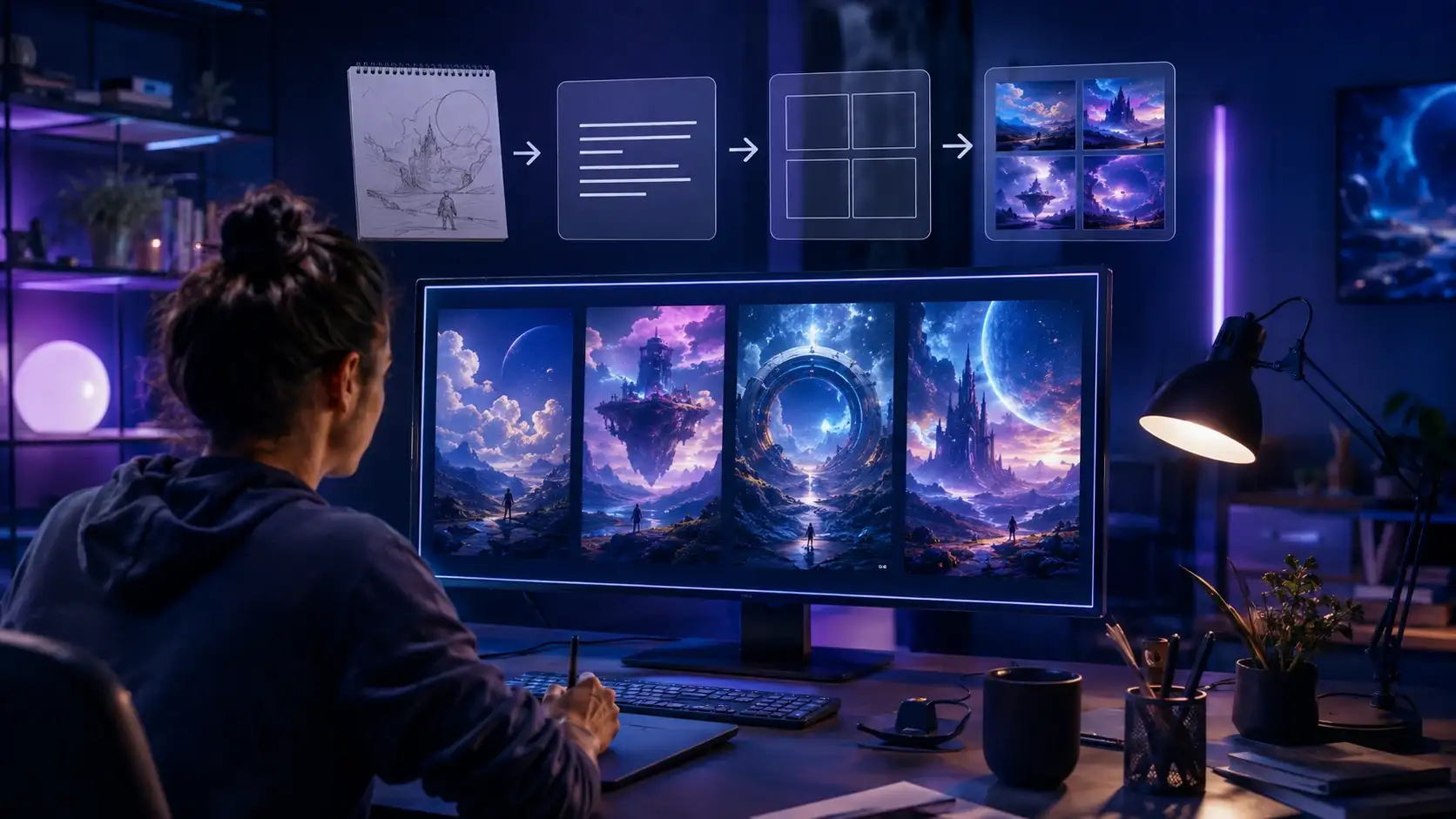 Midjourney en 2026 : guide, prix, prompts et avis 4 Comment créer sa première image avec Midjourney ?