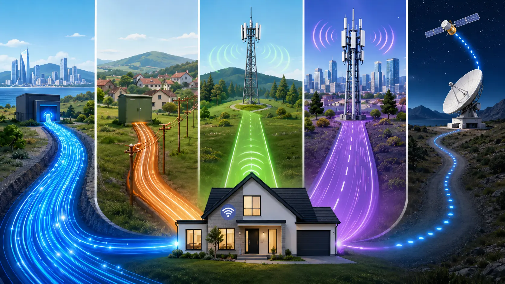 Fibre, ADSL, 4G, 5G ou satellite : quelle technologie choisir ?
