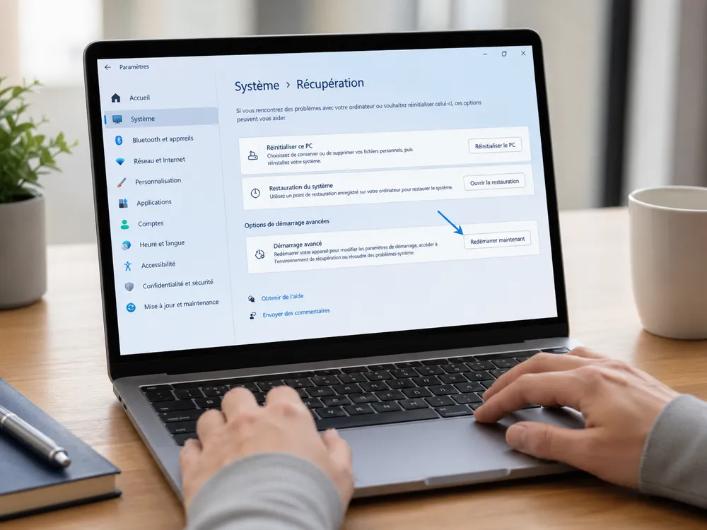 Méthode 1 : démarrer en mode sans échec depuis les paramètres Windows 11 ou Windows 10