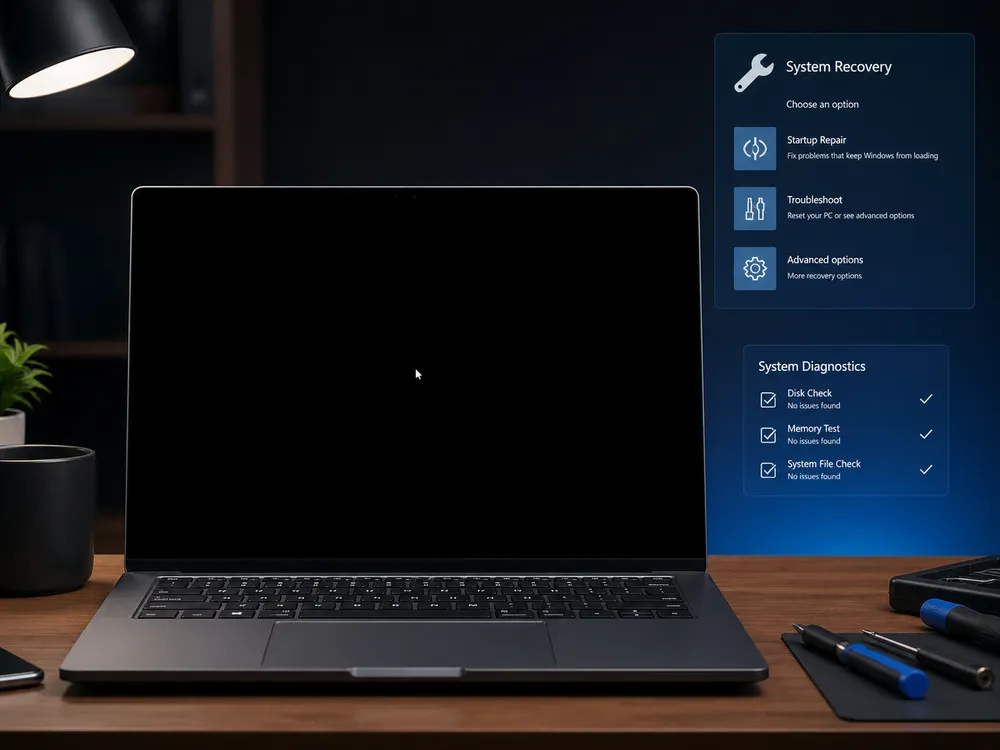 Méthode 3 : démarrer en mode sans échec si Windows ne démarre plus ou affiche un écran noir