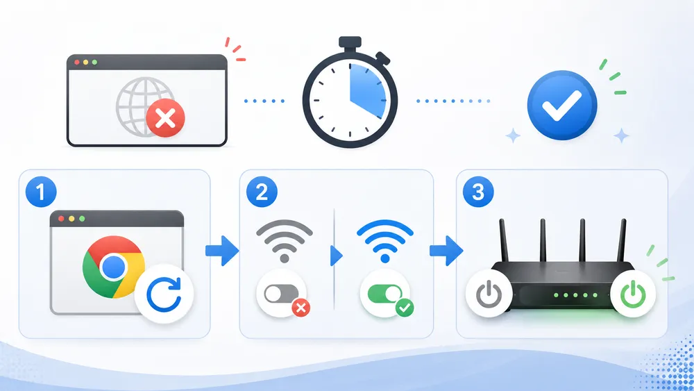 ERR_NETWORK_CHANGED : que signifie cette erreur et comment la corriger ? 2 Comment corriger ERR_NETWORK_CHANGED en 2 minutes ?