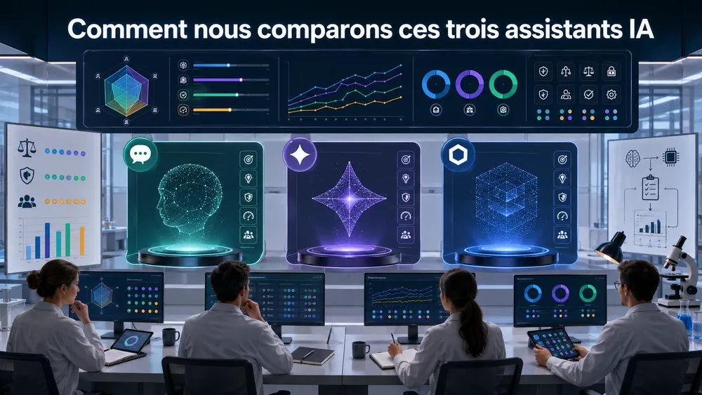 Comment nous comparons ces trois assistants IA