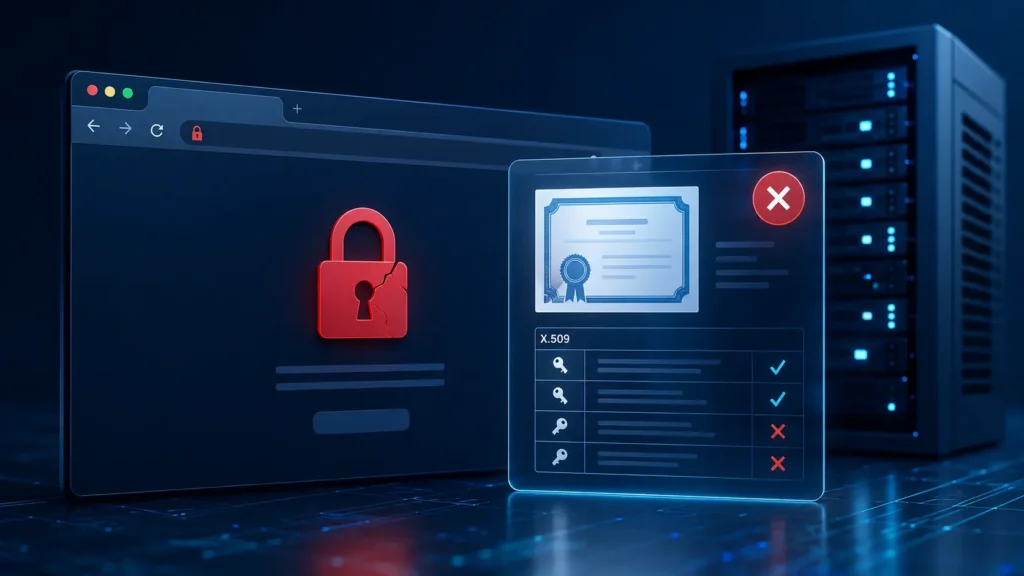 ERR_SSL_KEY_USAGE_INCOMPATIBLE : que signifie exactement ce code ?