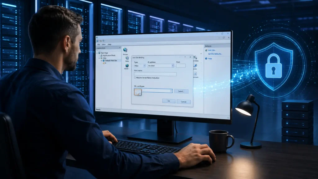 Solution 3 : installer le bon certificat dans IIS