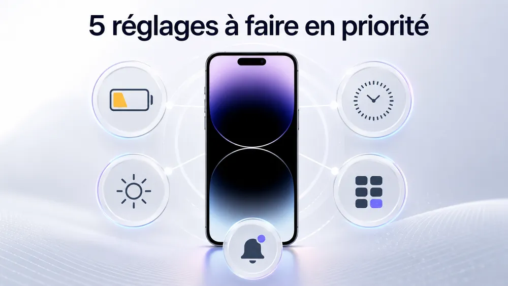 Les 5 réglages à faire en priorité