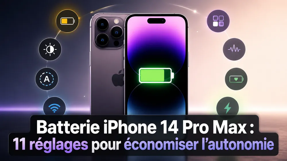 Batterie iPhone 14 Pro Max : 11 réglages pour économiser l’autonomie