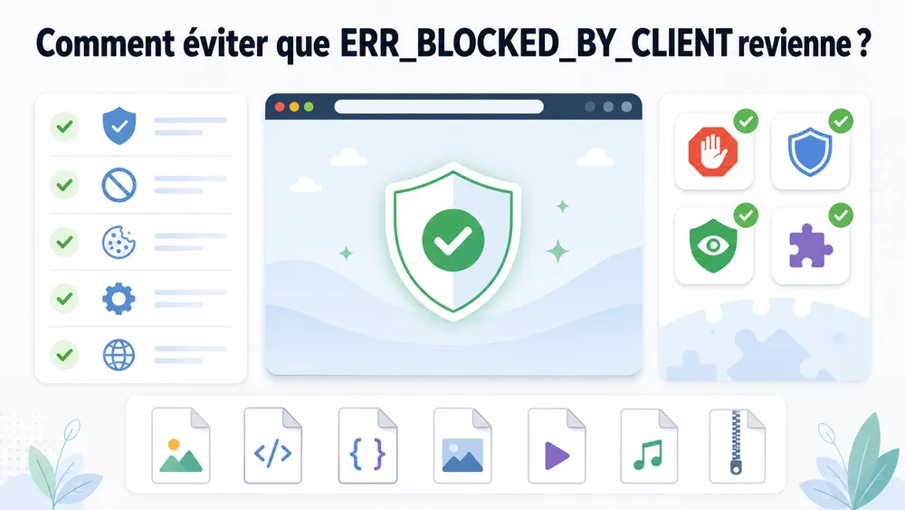 Comment éviter que ERR_BLOCKED_BY_CLIENT revienne ?