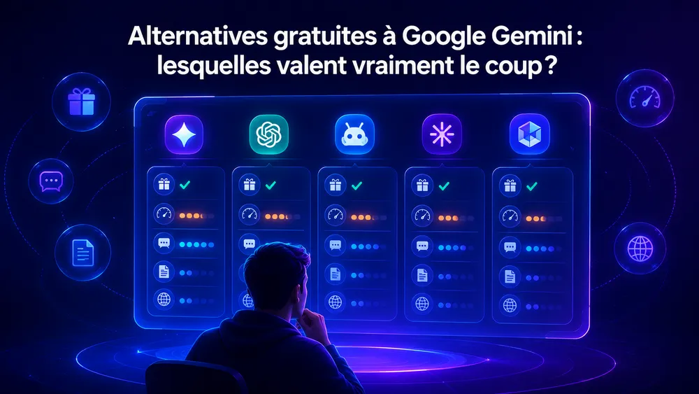 Alternatives gratuites à Google Gemini : lesquelles valent vraiment le coup ?