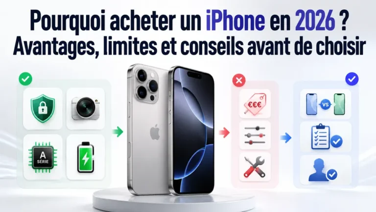 Pourquoi acheter un iPhone en 2026 ? Avantages, limites et conseils avant de choisir 1 Pourquoi acheter un iPhone en 2026 ? Avantages, limites et conseils avant de choisir