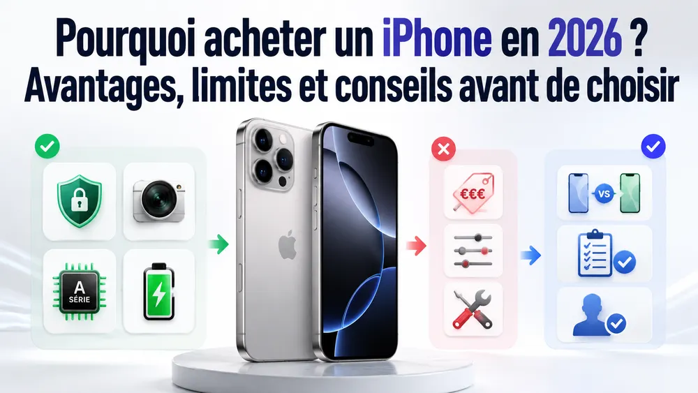 Pourquoi acheter un iPhone en 2026 ? Avantages, limites et conseils avant de choisir