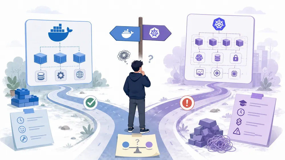 Les erreurs fréquentes dans le choix Docker vs Kubernetes