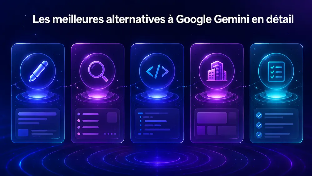 Les meilleures alternatives à Google Gemini en détail