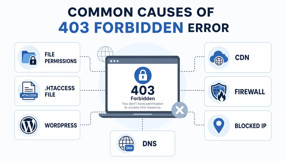 Pourquoi une erreur 403 apparaît-elle ?