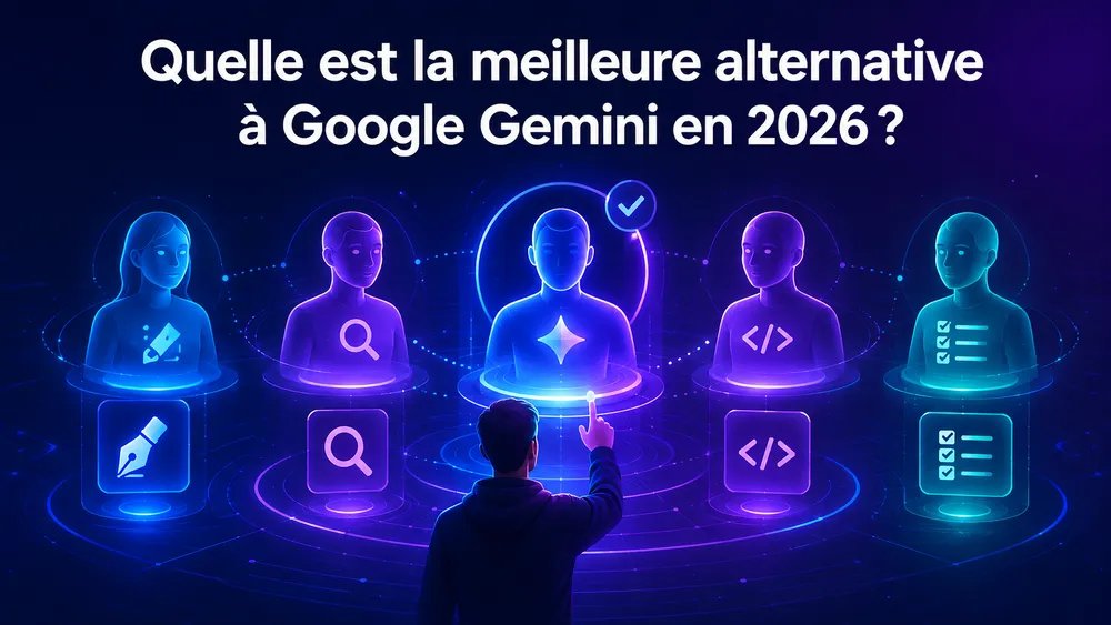 Quelle est la meilleure alternative à Google Gemini en 2026 ?