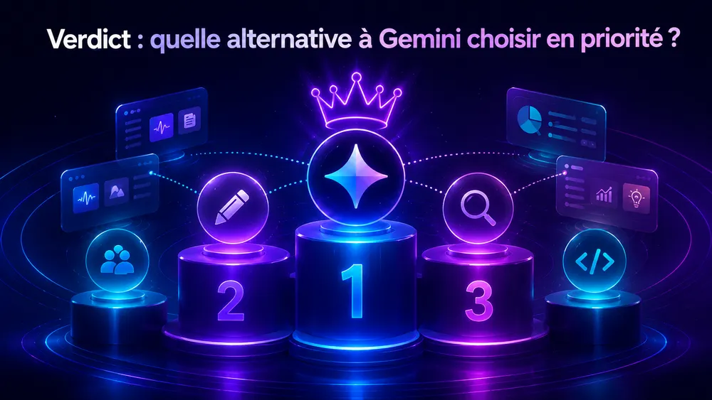 Verdict : quelle alternative à Gemini choisir en priorité ?