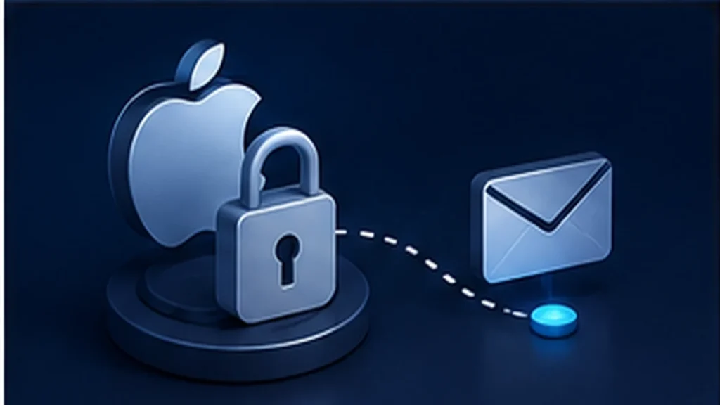 Connexion avec Apple et option Masquer mon e-mail