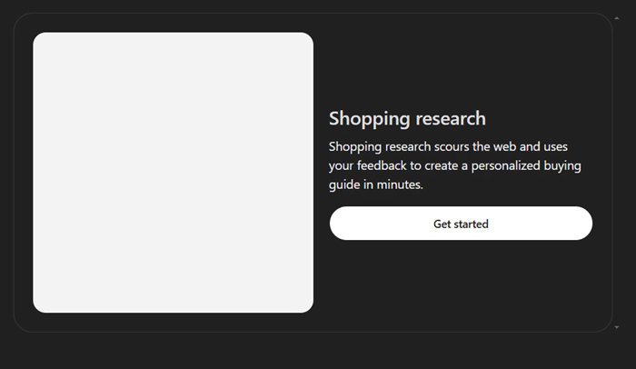 Shopping research ChatGPT