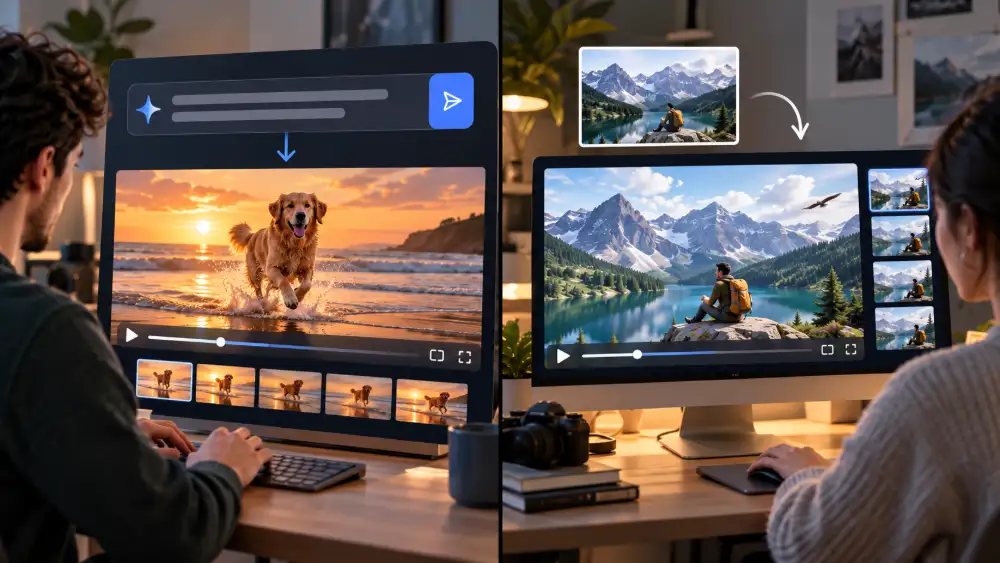 Comment créer une vidéo avec l'IA : le tutoriel complet en 7 étapes 7 Différence entre texte-vers-vidéo et image-vers-vidéo pour générer un clip avec l'IA