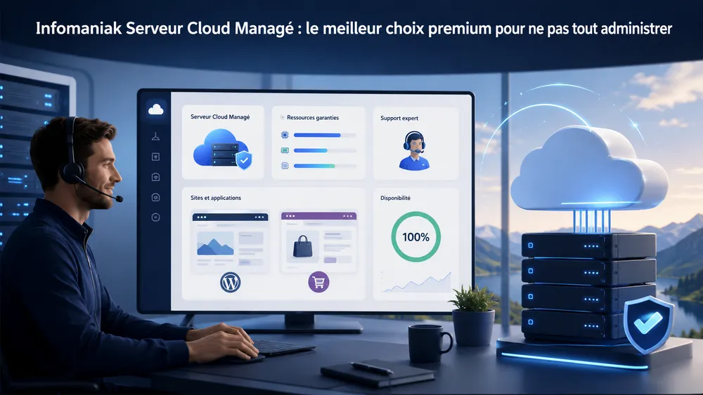 Infomaniak Serveur Cloud Managé : le meilleur choix premium pour ne pas tout administrer
