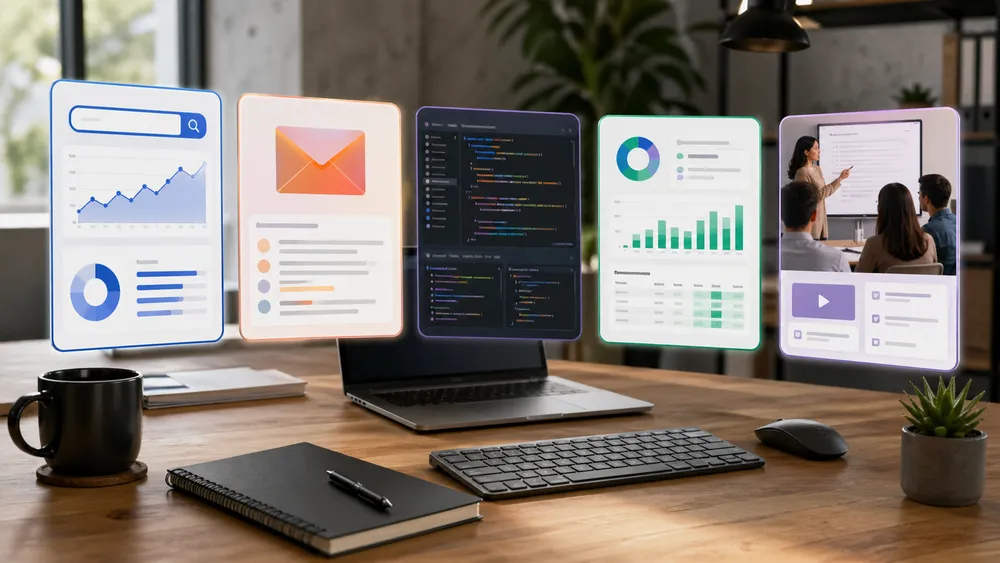 Cas d’usage : SEO, courriels, brainstorming, analyse et formation