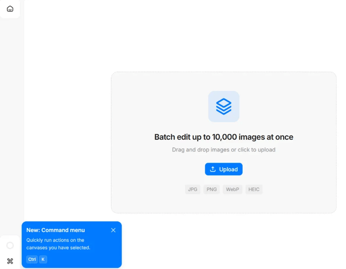 Pixelcut avis 2026 : notre prise en main de l’éditeur photo et vidéo IA 10 Interface Batch de Pixelcut pour éditer jusqu’à 10000 images