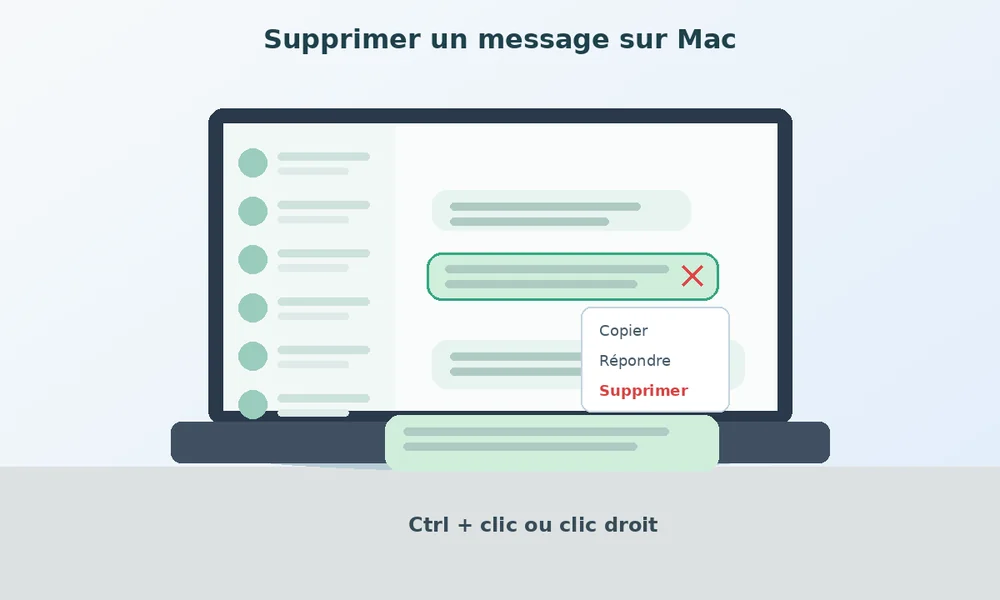 Comment supprimer un message WhatsApp sur Mac ?