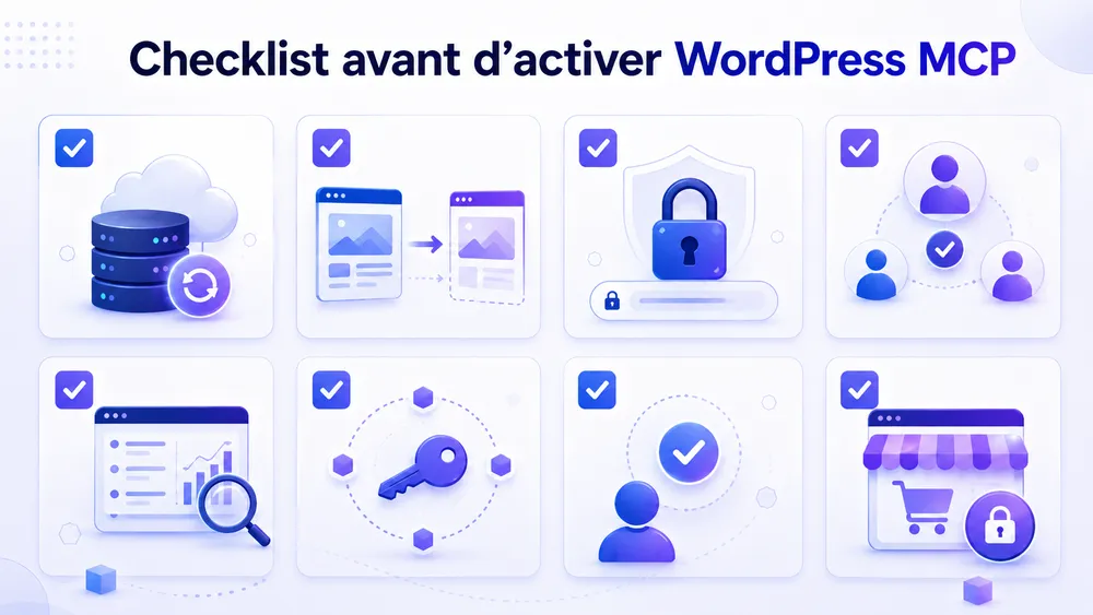 Checklist avant d’activer WordPress MCP