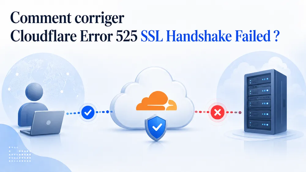 Comment corriger Cloudflare Error 525 SSL Handshake Failed ?