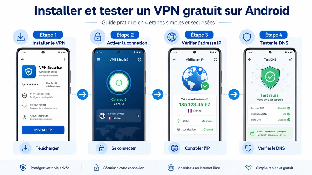 Comment installer et tester un VPN gratuit sur Android ?